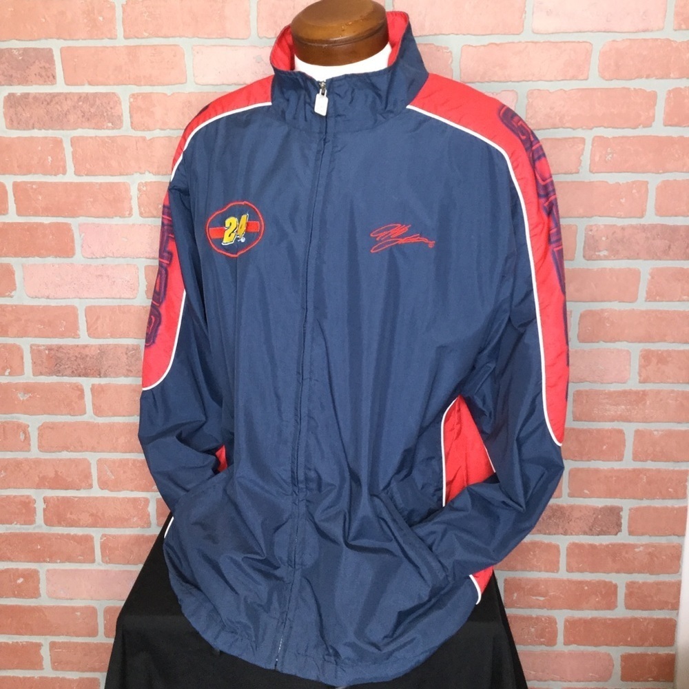 Jeff Gordon 24 Car Men’s Jacket Size XL NASCAR Racing Embroidered Spell Out